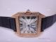 Replica Rose Gold Cartier Santos Watch Diamond Bezel Roman Hour (2)_th.jpg